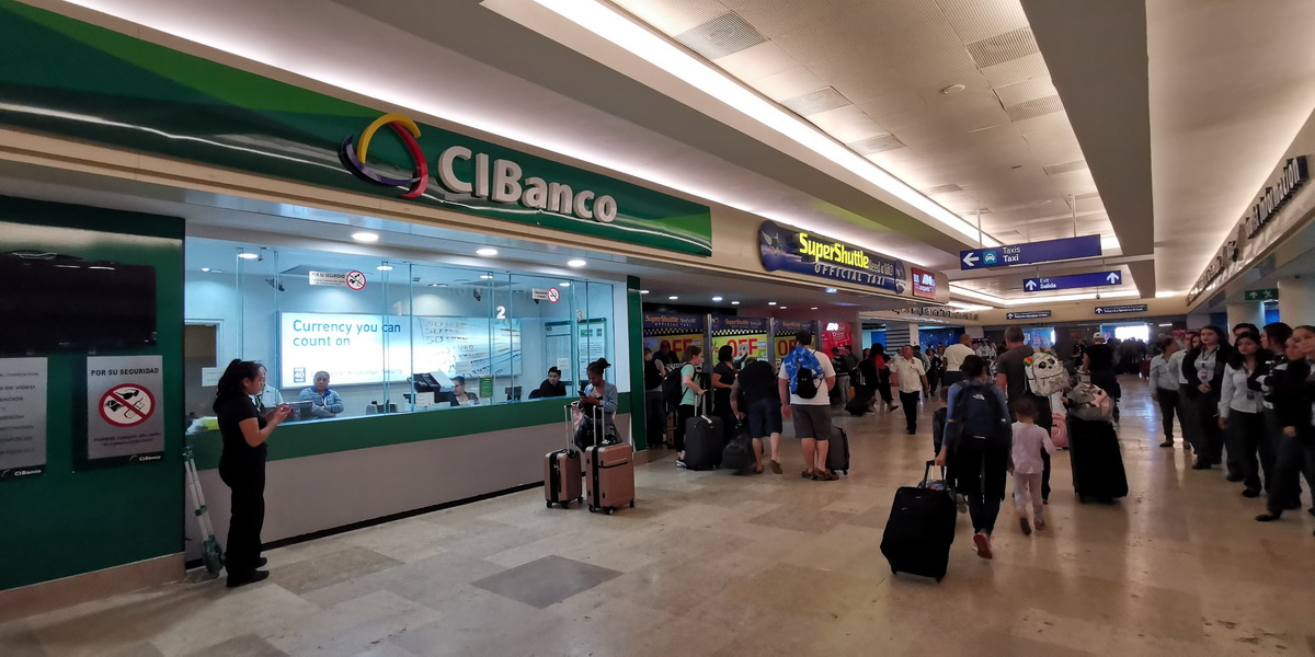 Terminal 3 arrivals hall at Cancun airport