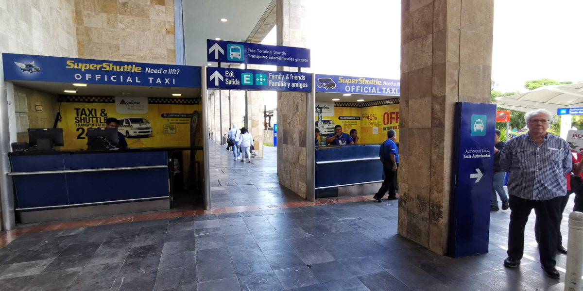 airport bus area